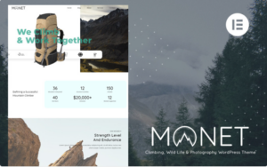 Monet - Climbing, Wild Life & Photography WordPress Theme 1.3.2