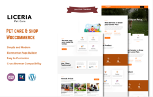 Liceria - Pet Care & Veterinary Shop WooCommerce Theme