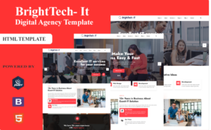 Brighttech IT - Creative Agency HTML Template Website Template