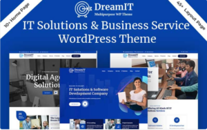 DreamIT IT Solutions Company Service WordPress Theme