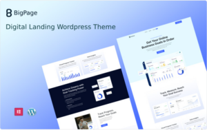 Bigpage - Digital Product Landing Wordpress Theme WordPress Theme