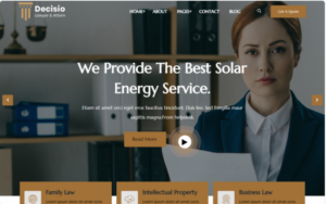 Decisio - Law Firm and Attorney Wordpress Theme. WordPress Theme