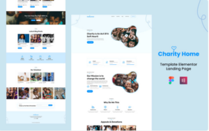 Charity Home - NGO and Charity Services Elementor Landing Page Elementor Kit