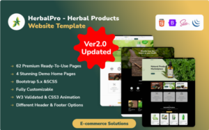 HerbalPro - Herbal Products Website Template