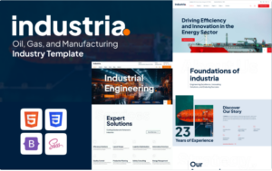 Industria - Modern Oil, Gas, and Industrial Engineering Bootstrap 5 & HTML5 Template Website Template