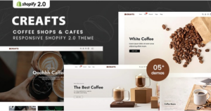 Creafts - Coffee Shops & Cafes Shopify 2.0 Theme