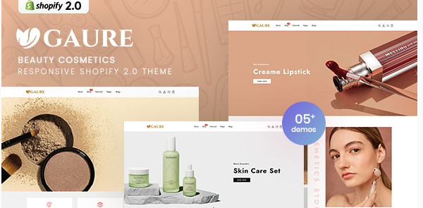 Gaure - Beauty & Cosmetics Responsive Shopify 2.0 Theme