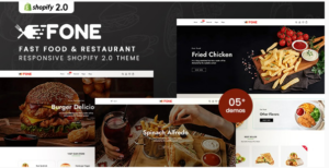 Fone - Fast Food & Restaurant Responsive Shopify 2.0 Theme