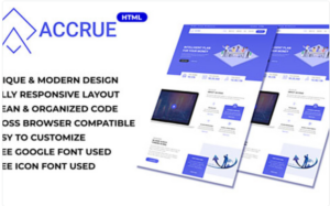 Accrue - Investment Website HTML Templates Website Template