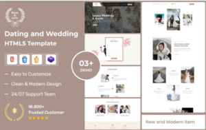 BanieLorie – Dating and Wedding Photography HTML5 Template Website Template
