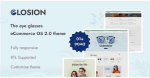 Glosion - The Eye Glasses Shopify 2.0 Theme