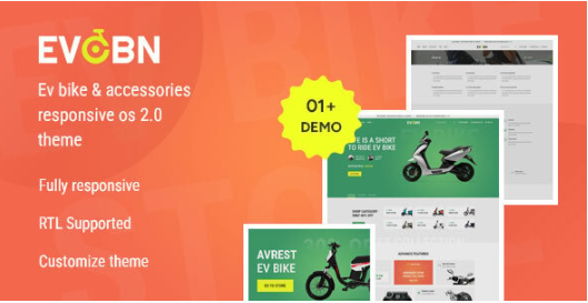 Evobn - EV-Bike & Accessories Responsive Theme