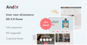 Andor - Inner Wear Product Shopify Theme