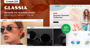 Glassia - Modern Eye Glasses Shopify 2.0 Theme