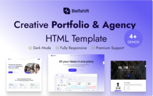 Belfshift- Creative Portfolio & Agency HTML Template Website Template