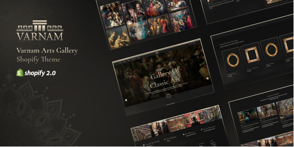 Varnam - Art eCommerce & Arts Store Shopify Theme
