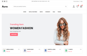 Aura - Fashion Shop HTML Template Website Template