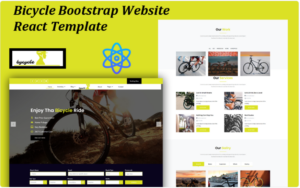 Bicycle - Bootstrap Website React Templates Website Template
