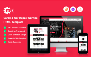 Cardx - Car Repair Service Website Template