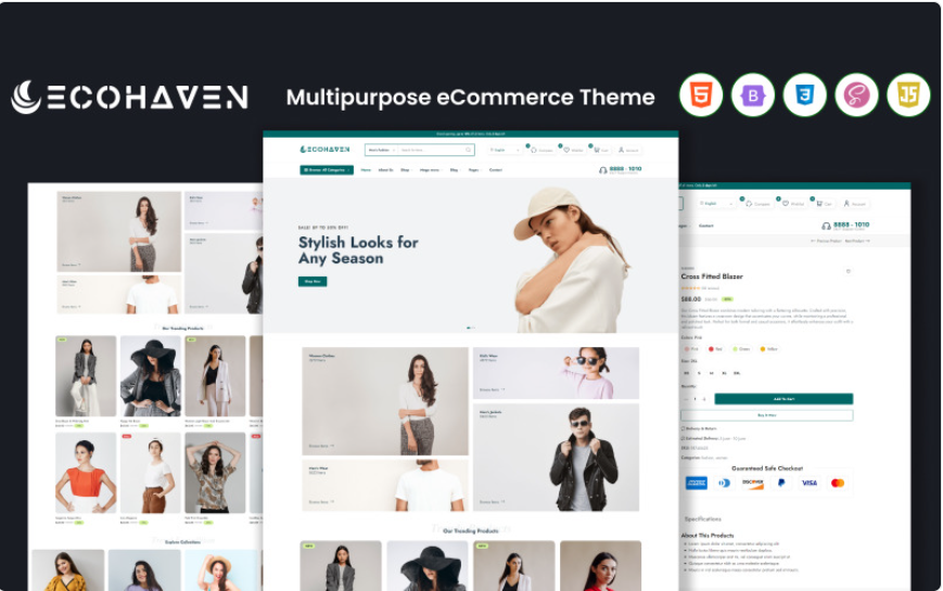 Ecohaven - Multipurpose eCommerce HTML Template Website Template