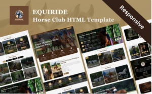 Equiride - Equestrian Club and Horse Riding School HTML5 Website Template