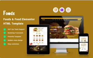 Foodx - Food Website Template