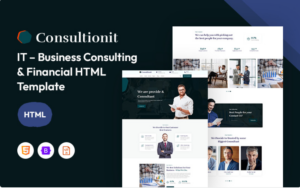 Consultionit – Business Consulting & Financial Responsive Website Template