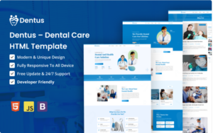 Dentus - Dental Care HTML Template Website Template