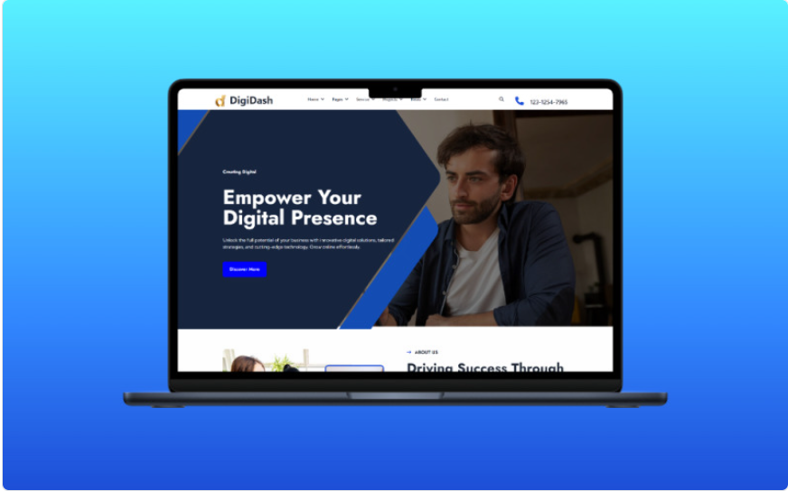 DigiDash | Digital Agency HTML Template Website Template