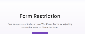 Everest Forms – Form Restriction 1.0.5