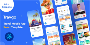Travgo - Travel Mobile App React Next js Template
