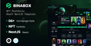 Binabox - NFT Portfolio React NextJS Template