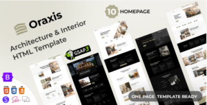 Oraxis - Architecture & Interior HTML Template