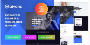 Aivons - Business Consulting HTML Template