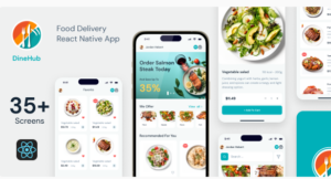 DineHub - Restaurant Food Delivery App | CLI 0.72.4 | TypeScript | Redux Store | Orchid Admin Panel