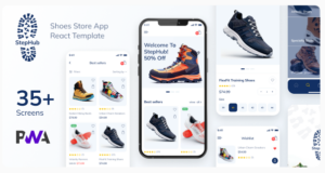 StepHub - Shoes Store & eCommerce React Mobile App | PWA