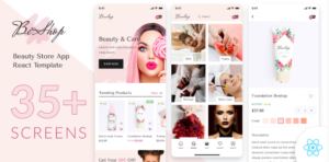BeShop - Beauty Store & eCommerce React Mobile App | PWA