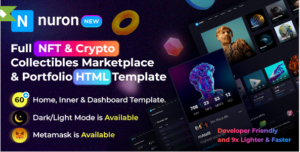 Nuron - NFT Marketplace HTML Template