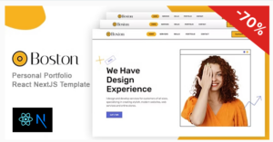 Boston - Bootstrap 5 Personal React NextJS Portfolio