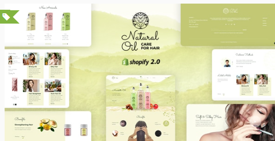 Natural Oil - Shopify Organic Hair Oil Store Theme