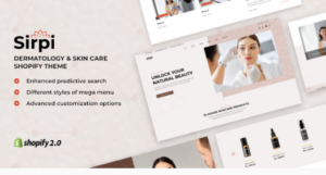 Sirpi - Medical Cosmetics Store Shopify Theme