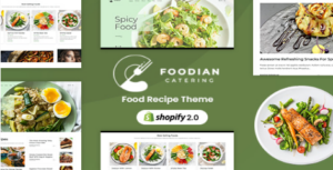 Foodian - Food Blog Shopify Store