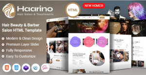 Haarino - Hair, Beauty & Makeup Salon HTML Template