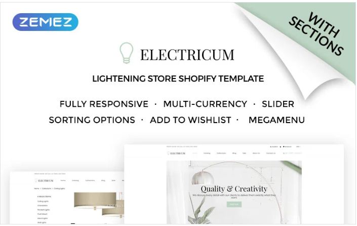 Electricum - Lightening Store Shopify Theme