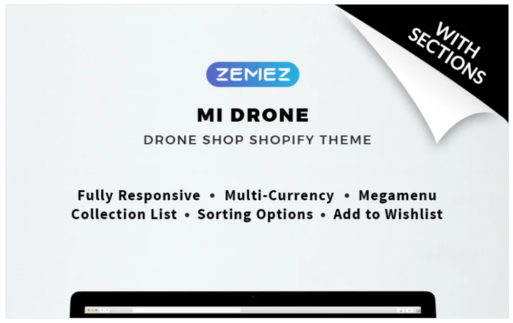 Mi Drone - Single Product Responsive Shopify Theme