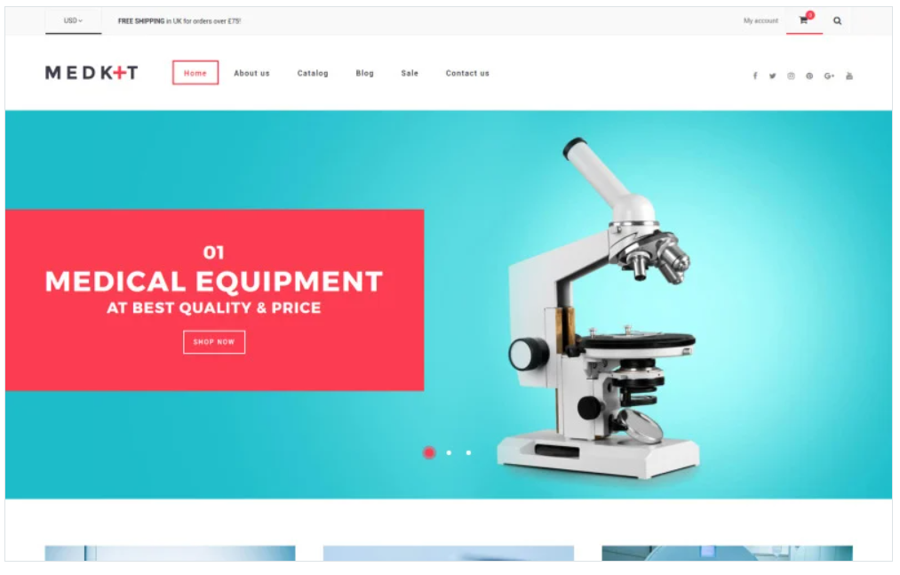 Medical Equipment Responsive Shopify Theme