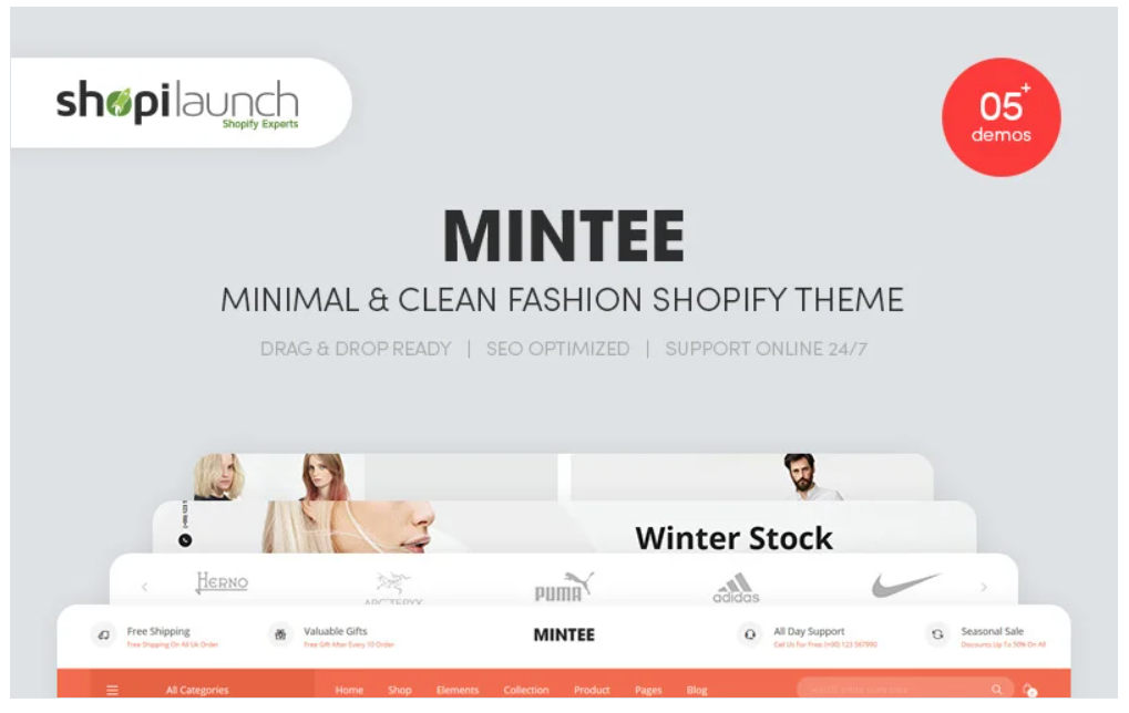 MINTEE - Minimal & Clean Fashion Shopify Theme