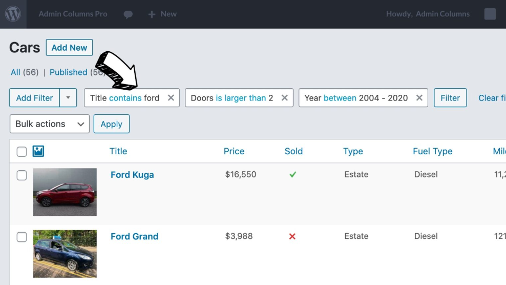 Advanced Admin Columns – JetEngine 1.0