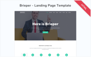 Brieper - Responsive Landing Page Template