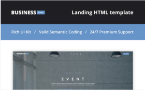 Business Event - Event Planner Landing Page Template